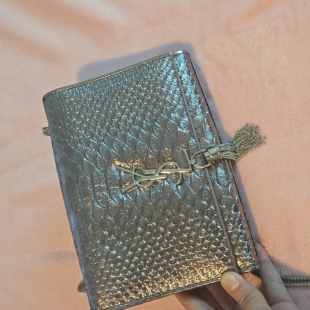 Ysl Silver Designer Crossbody Bag - Picture 13 of 16
